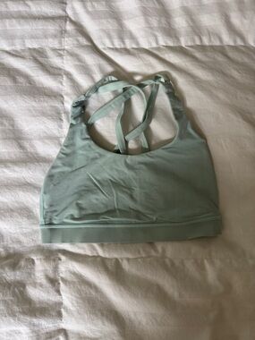 lululemon athletica Light Mint Strappy Back Sports Bra